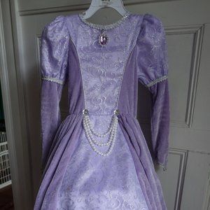 Sofia the First Costume - Lavender Princess Queen Gown - Velvet w/ Cape - Sz 6